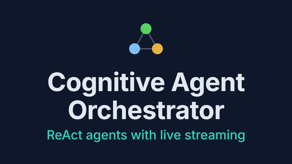 Captura de Cognitive Agent Orchestrator